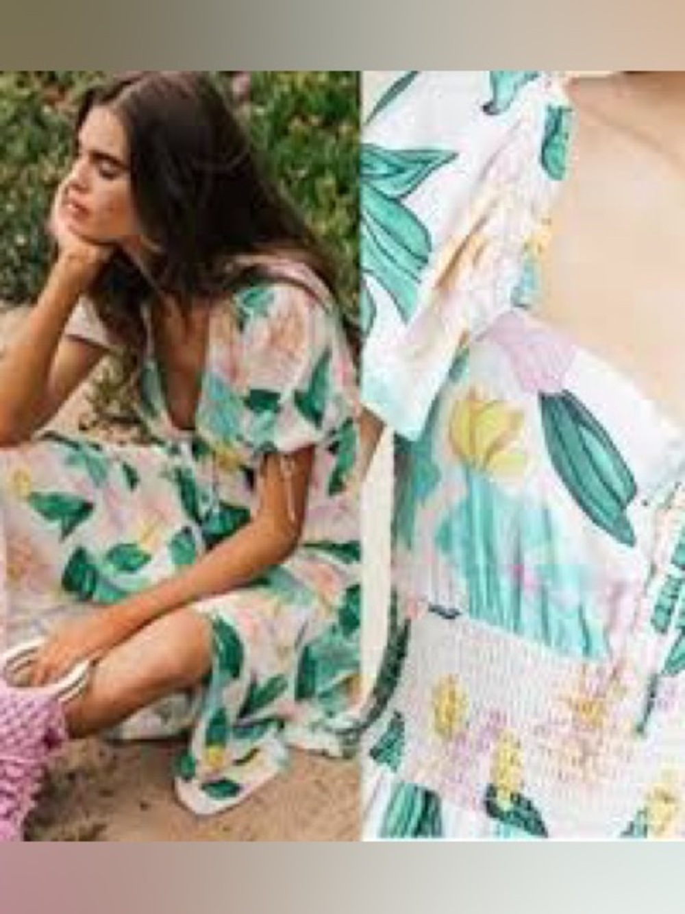 Cleobella Anthropologie Tropical Floral Maxi Dress - NWT size S